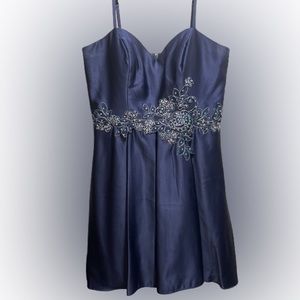 Blondie Nites Blue Mini Dress